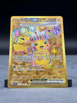 PIKACHU EX 247/191 HYPER RARE SURGING SPARKS POKEMON NM - Image 3
