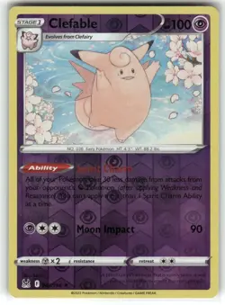 Clefable 063/196 Lost Origin Reverse Holo Pokemon TCG - Image 1