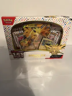 Damaged Pokemon TCG Scarlet & Violet 151 Zappos EX Box - Image 1