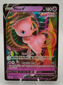 Pokemon TCG- 2021 Mew V 113/264 Fusion Strike NM - Image 1
