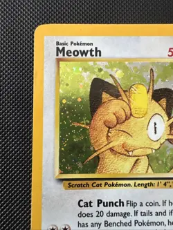 [LP] Meowth GB Game Boy Promo #10 Holo WOTC Black Star 2000 LP Pokemon SWIRL - Image 3