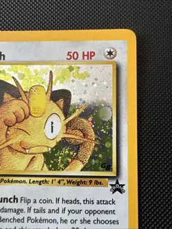 [LP] Meowth GB Game Boy Promo #10 Holo WOTC Black Star 2000 LP Pokemon SWIRL - Image 4