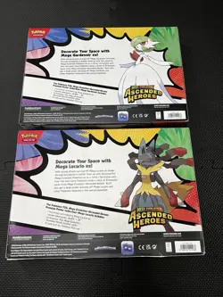 SEALED Pokemon Ascended Heroes Mega Gardevoir & Mega Lucario Poster Collection - Image 2
