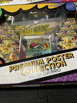 SEALED Pokemon Ascended Heroes Mega Gardevoir & Mega Lucario Poster Collection - Image 5