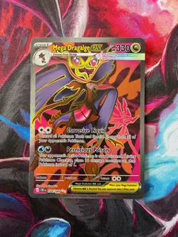Pokemon TCG Chaos Rising Mega Dragalge EX 104/086 Full Art Near Mint - Image 1