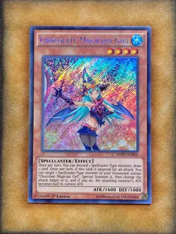 Yugioh Chocolate Magician Girl MVP1-ENS52 Secret Rare 1st Ed NM - Image 1