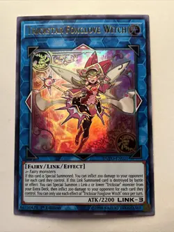 Yugioh Trickstar Foxglove Witch DUPO-EN021 Ultra Rare 1st Edition Near Mint - Image 1