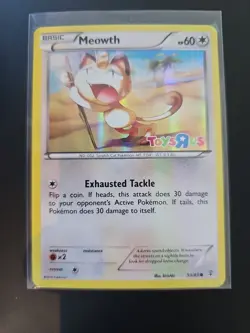 Meowth Toys R US Sealed Pokemon Promo Card Near Mint Condition - Image 1