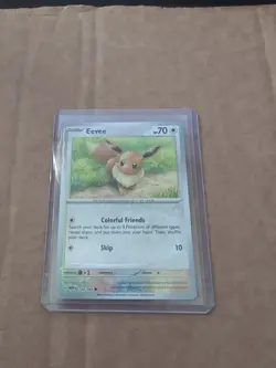 Pokemon Eevee Reverse Holo Common Card #133/165 SV Scarlet & Violet 151 A53 - Image 1