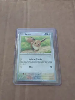 Pokemon Eevee Reverse Holo Common Card #133/165 SV Scarlet & Violet 151 A53 - Image 2
