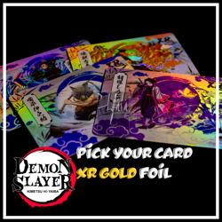 Demon Slayer Trading Cards PICK-YOUR-CARD XR GOLD FOIL CCG TCG - Image 1