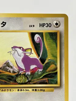 【LP】1996 Pokemon Card Japanese Basic (Base Set) Rattata Old Back No.019 SP27 - Image 3
