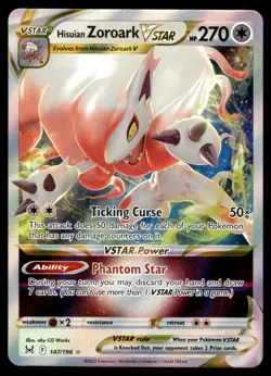 Pokemon TCG Lost Origin #147/196 Zoroark VStar NM - Image 1