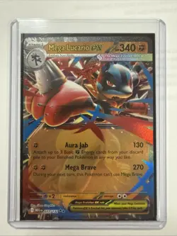 Pokemon TCG Mega Lucario EX 077/132 Ultra Rare Holo Mega Evolutions NM/M - Image 1