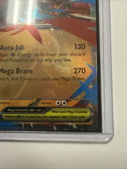 Pokemon TCG Mega Lucario EX 077/132 Ultra Rare Holo Mega Evolutions NM/M - Image 4
