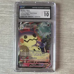 Pokemon TCG Brilliant Stars Mimikyu VMAX TG17/TG30 CGC 10 - Image 1