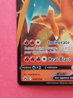 Pokemon Sword & Shield Crown Zenith Charizard V 018/159 Charizard VSTAR 019/159 - Image 3