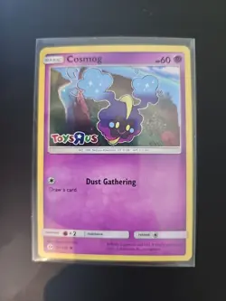 2017 Pokemon Cosmog 64/149 Sun and Moon Toys R Us Holo Promo Stamped HP Card - Image 1