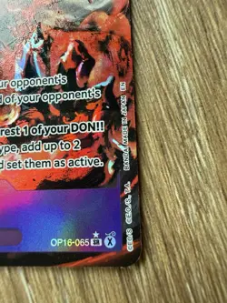 One Piece TCG Sakazuki Alt Art SR OP16-065 (The Time Of Battle / Near Mint) - Image 5