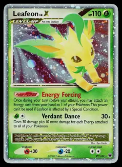 Pokemon Card - Leafeon LV.X Majestic Dawn 99/100 Holo LV.X Rare - Image 1