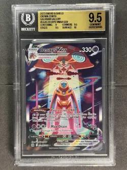 BGS 9.5 Deoxys VMAX GG45/GG70 Crown Zenith Galarian Gallery Holo Pokemon Card - Image 2