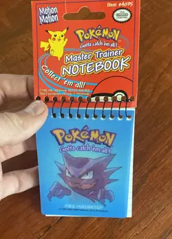 Pokemon Card Nintendo Lenticular Evolving Card Gengar Haunter Gastly Notebook - Image 2