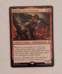 Karlach, Fury of Avernus Commander Legends: Battle for Baldur's Gate CLB 186/361 - Image 1