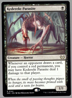 Kederekt Parasite 0144 Non Foil Rare Duskmourn MTG Near Mint - Image 1