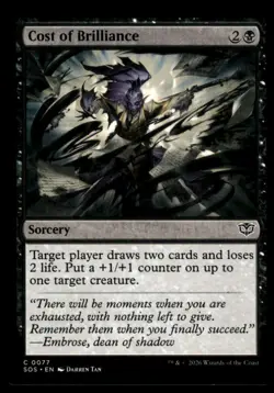 MTG Cost of Brilliance C Secrets of Strixhaven 77 NM - Image 1