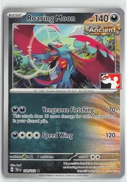 Pokemon Prize Pack Seres Cards Stamped Non Foil Rare #109/162 Roaring Moon - Image 1