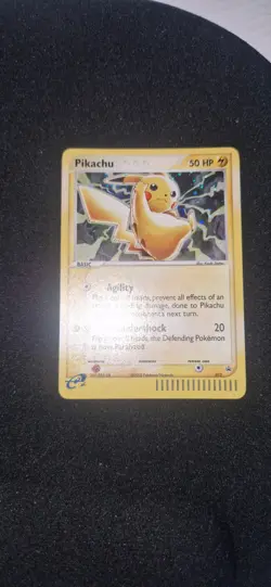 Pokemon Pikachu TCG Black Star Promo Holo Card #012 2003 - Image 1