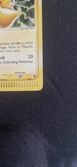 Pokemon Pikachu TCG Black Star Promo Holo Card #012 2003 - Image 3