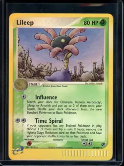 Lileep Pokemon 2003 EX Sandstorm Reverse Holo 42/100 NM - Image 1