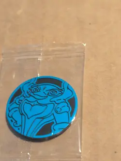 Pokemon Dark Blue Palafin Mini Coin From Chinese Gift Set - Image 1