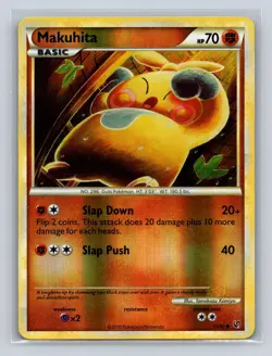 Makuhita 55/90 Common HGSS Undaunted Pokemon Reverse Holo LP - Image 1