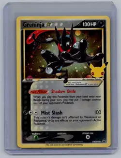 Greninja Star SWSH144 Holo Sword & Shield Promo Pokemon English NM Swirl Top RT - Image 1