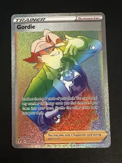 Gordie 223/203 Pokemon Evolving Skies Rainbow Secret Rare Holo NM - Image 1