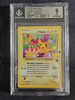 Pokemon Pikachu Celebrations Classic Collection #24 Birthday BGS 9 - Image 1