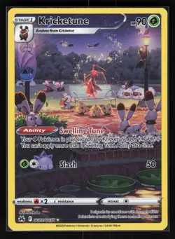 Kricketune Ultra Rare Pokemon SWSH: Crown Zenith: Galarian Gallery GG02/GG70 NM - Image 1