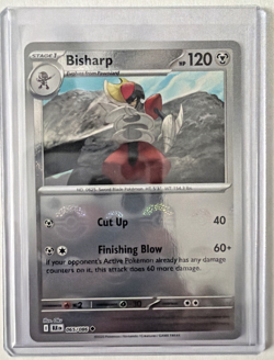 Bisharp 065/086 Pokemon SV Black Bolt Master Ball Pattern Holo NM - Image 1