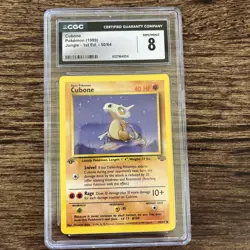 Cubone Pokemon Jungle 1st Edition 50/64 CGC 8 - Image 1