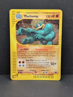Machamp 016/165 Expedition Base Set Holo Rare Pokemon TCG Nintendo e-reader MP+ - Image 1