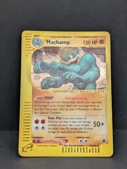 Machamp 016/165 Expedition Base Set Holo Rare Pokemon TCG Nintendo e-reader MP+ - Image 3