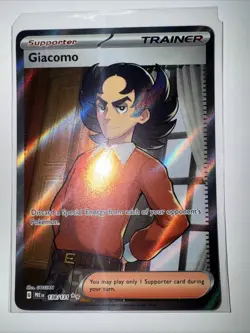 Pokemon TCG Prismatic Evolutions Giacomo Full Art Trainer Card 138/131 - Image 1