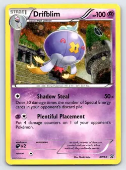 Drifblim BW64 Holo Promo Black And White Promo Pokemon Moderately Played - Image 1