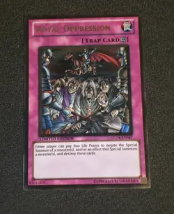 Yu-Gi-Oh! TCG Royal Oppression GLD4-EN047 Gold Rare Limited Ed Near Mint - Image 1