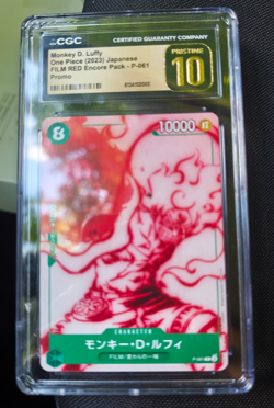 Monkey D. Luffy P-061 | One Piece Japanese | CGC PRISTINE 10 - Image 1