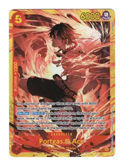 Bandai One Piece Portgas D Ace OP16-118 SEC English - Image 1