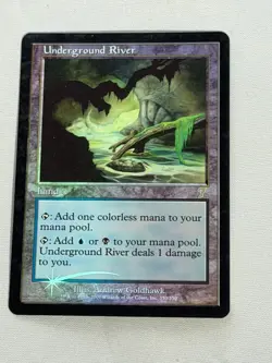 MTG FOIL Underground River 7th Edition Magic the Gathering - Image 1