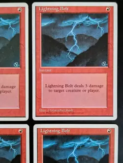 MtG | 4 x Lightning Bolt | Fourth Edition | Magic The Gathering - Image 3